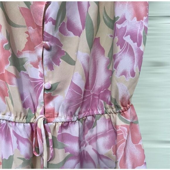 VTG Victoria’s Secret Gold Label Floral Lingerie Teddy Pink Pastel Lace - Picture 4 of 7